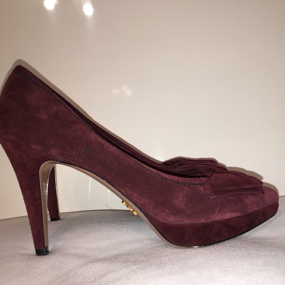 Authentic Suede Prada Pumps